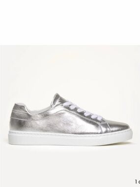 M Gemi Silver Leather The Palestra Due Sneaker Size 38.5